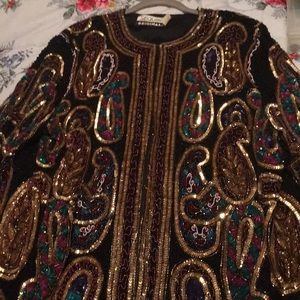 Ladies Stunning Sequined Jacket...Size L